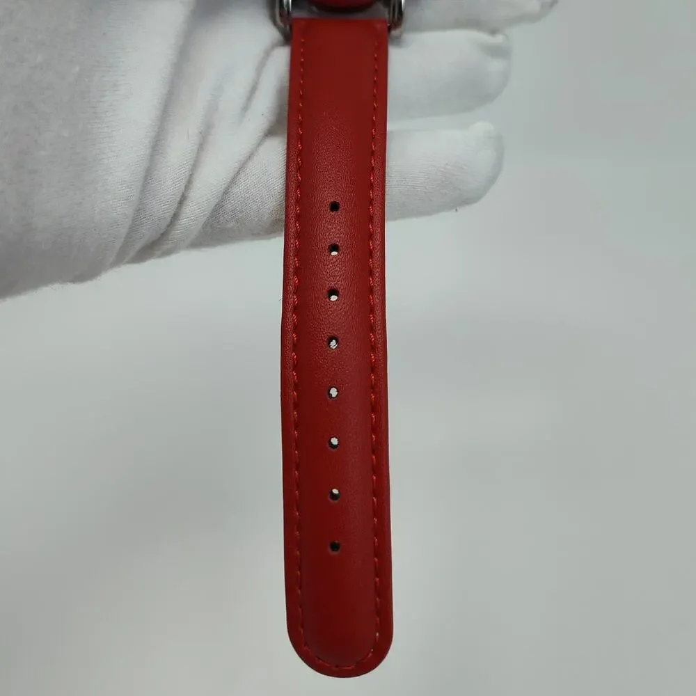 Disney Minnie Mouse Red Polka Dot Watch Classic Silver-toned
